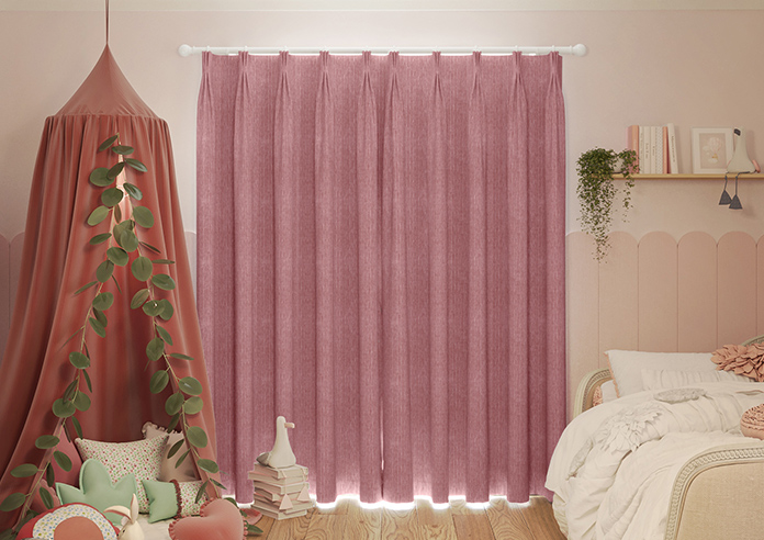 Quay Stripes, Dusky Pink - Made to Measure Curtains - Image 5